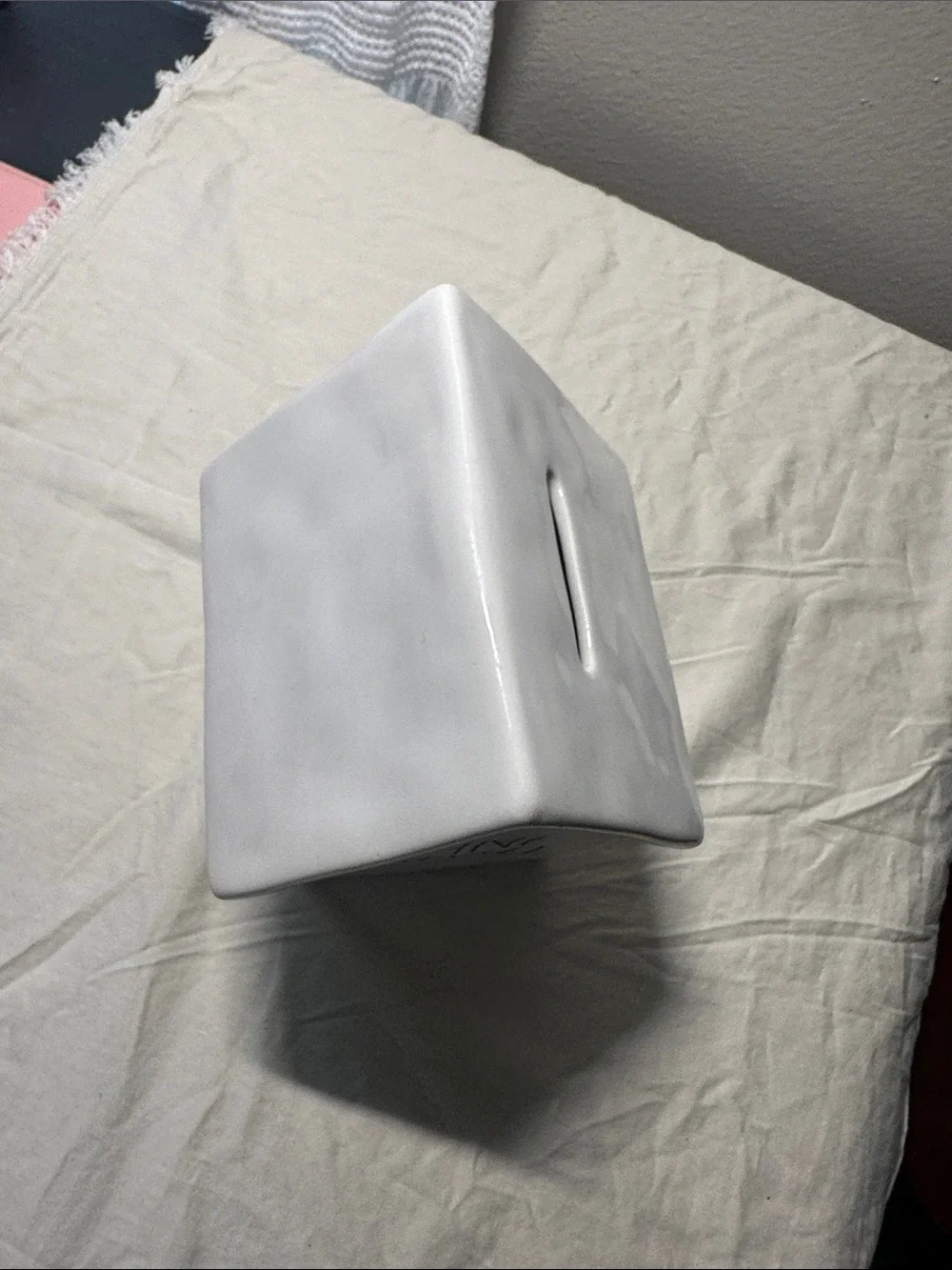 White Ceramic 'Wine Stash' House Bank by Rae Dunn - Picture 4 of 5